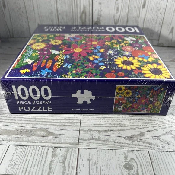 Jigsaw Puzzle 1000 Piece Wild Posies Summertime Floral Botanical from Page - Picture 8 of 8